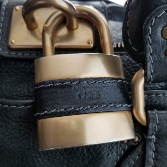 CHLOE Beautiful  Black heavy Leather purse - Picture 3 of 16